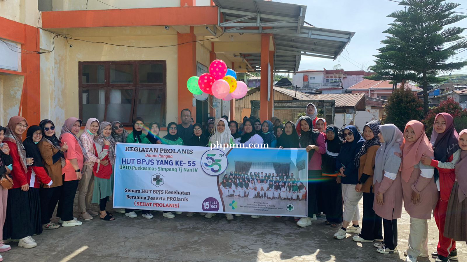 Peringatan HUT BPJS Ke 55 th di Puskesmas Simpang Tanjung Nan IV